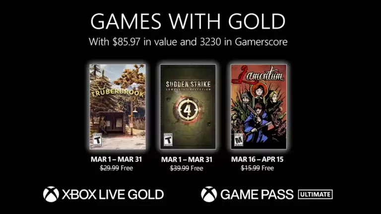 Danh sách Games with Gold tháng 3 của Microsoft có game gì miễn phí?