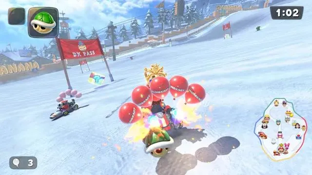 Mario Kart World on Switch 2 có tính năng quay ngược