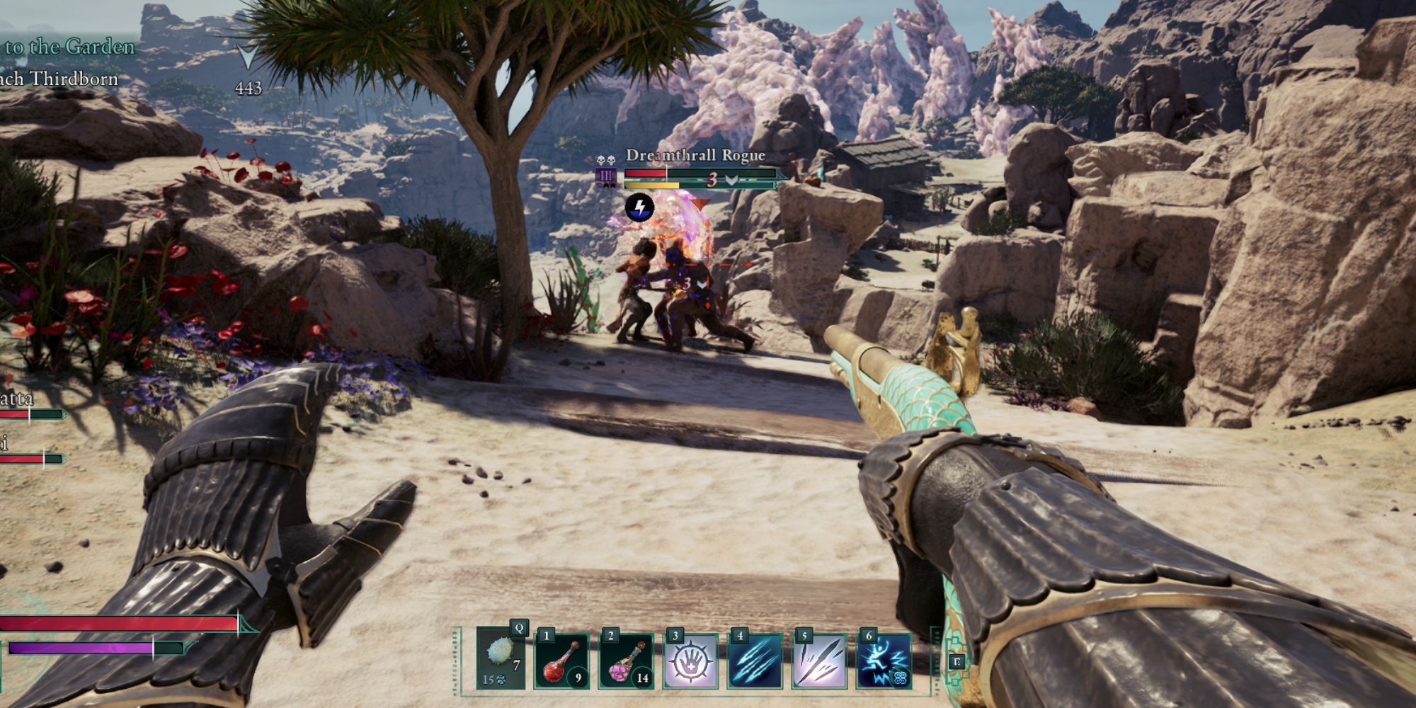 Avowed shooting an enemy