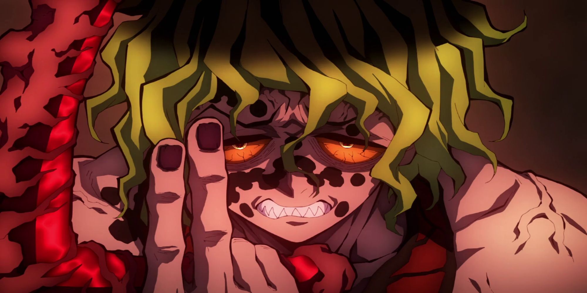 Kimetsu no Yaiba Gyutaro cầm liềm làm từ máu