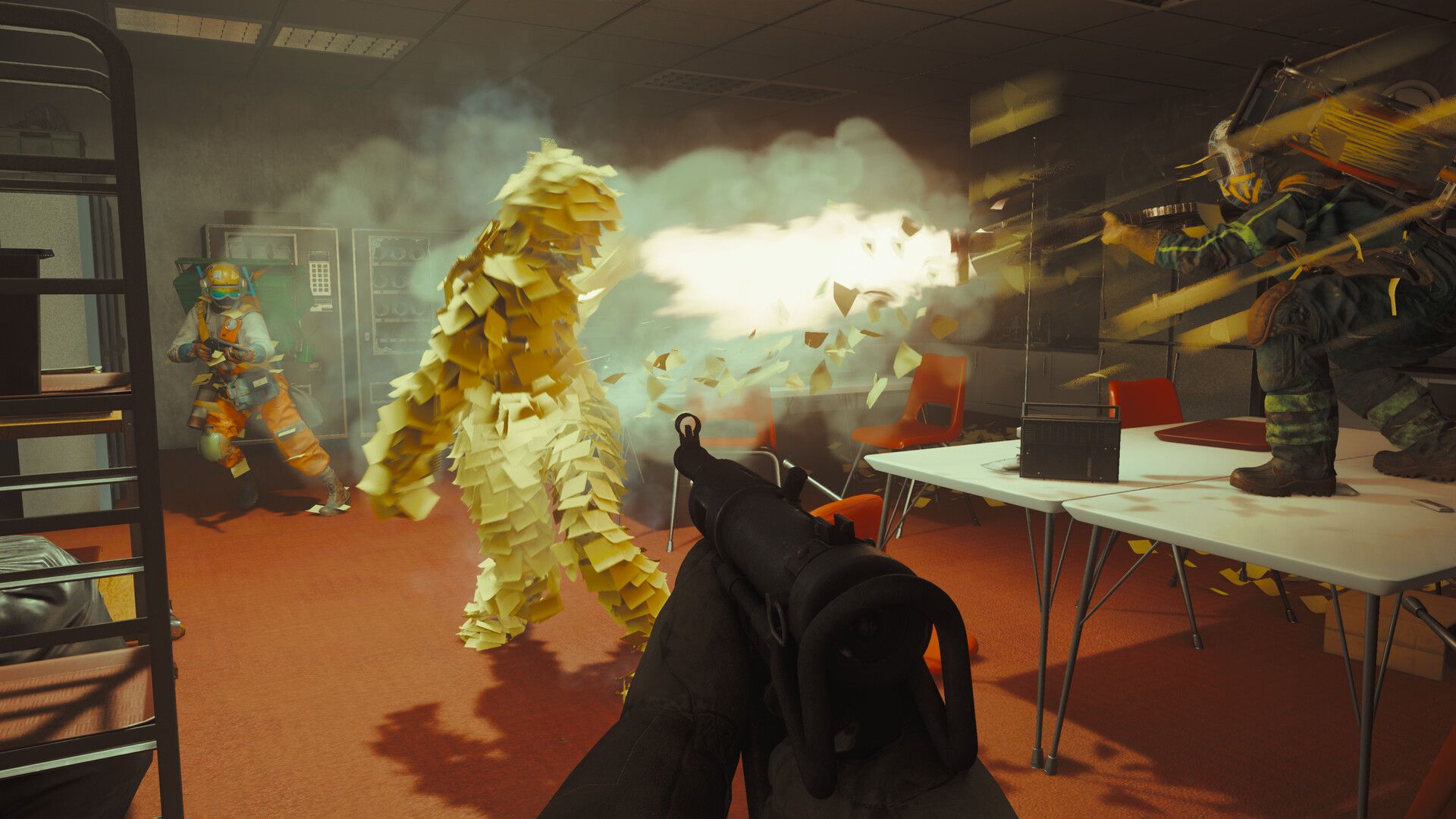 First-person gameplay of FBC Firebreak