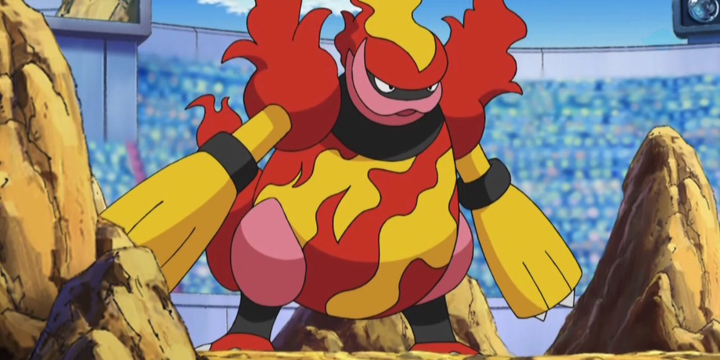 Magmortar from the Pokémon anime.