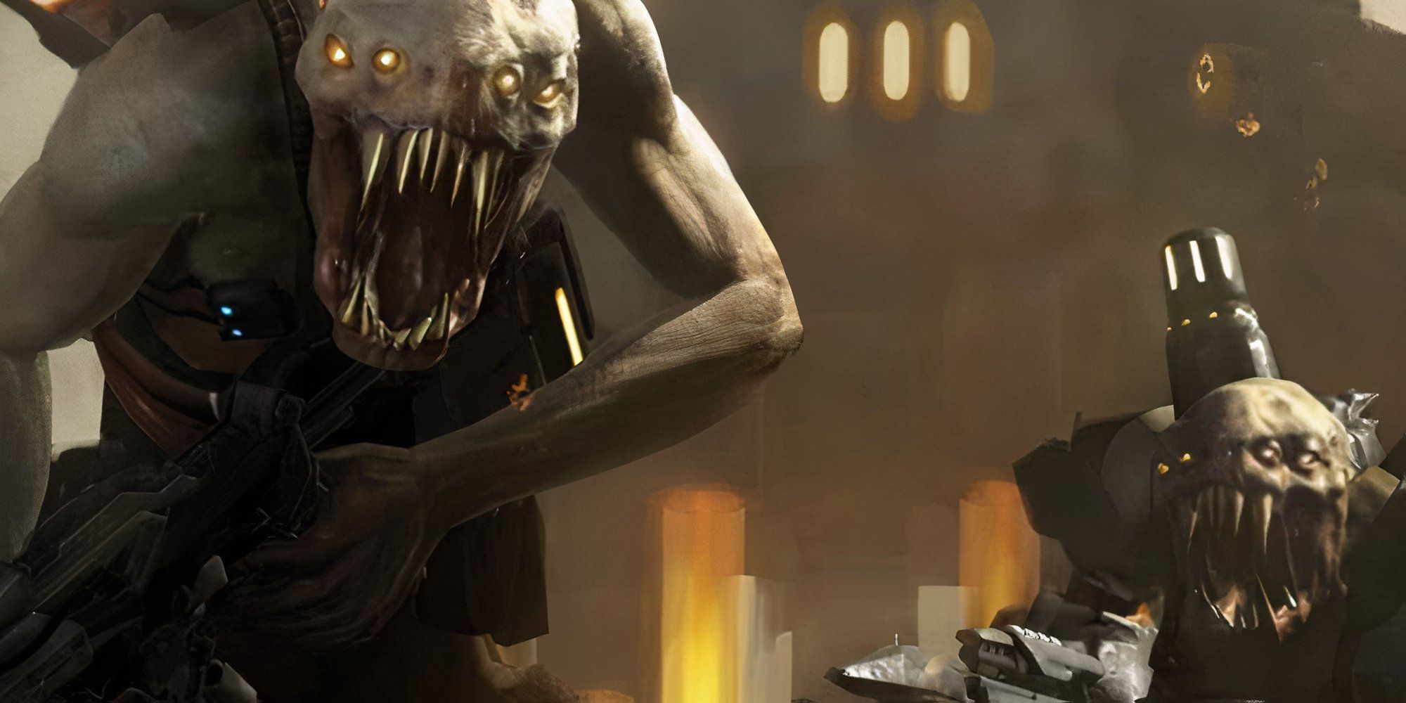 Hai con lai Chimera hung dữ từ Resistance: Fall of Man