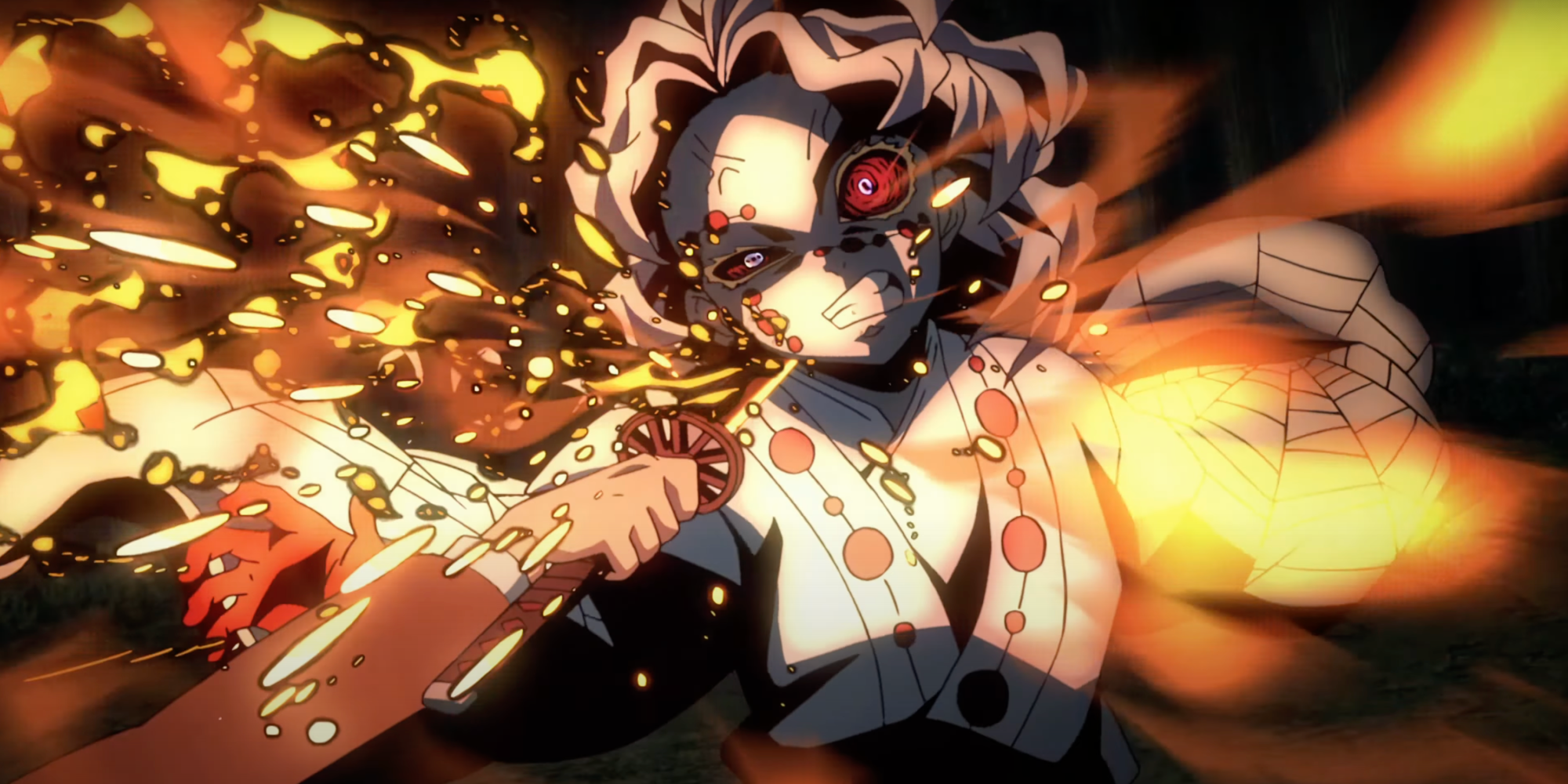 Tanjirou chém đầu Rui bằng Hinokami Kagura