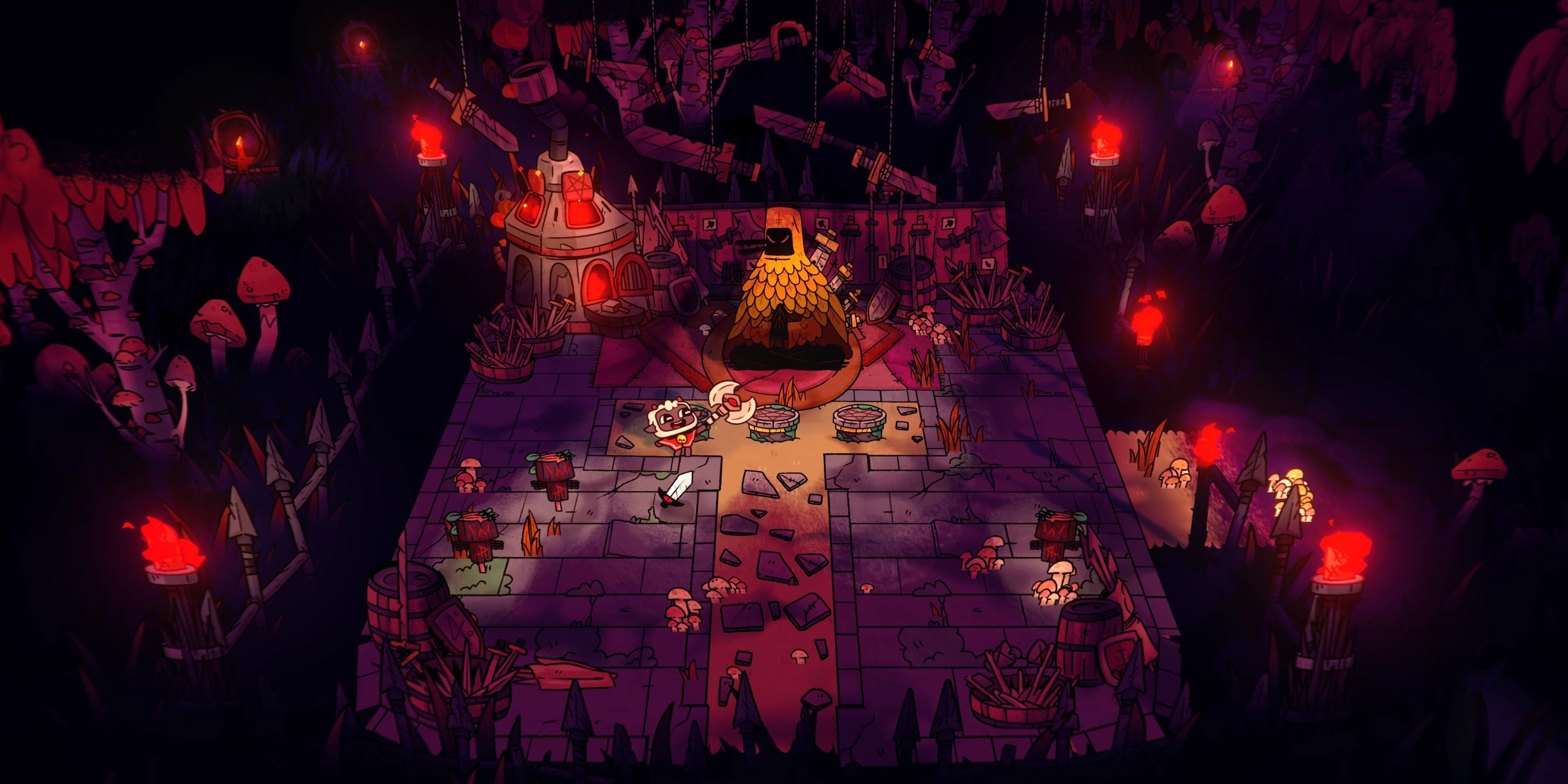 Nhận vũ khí mới trong Cult of the Lamb