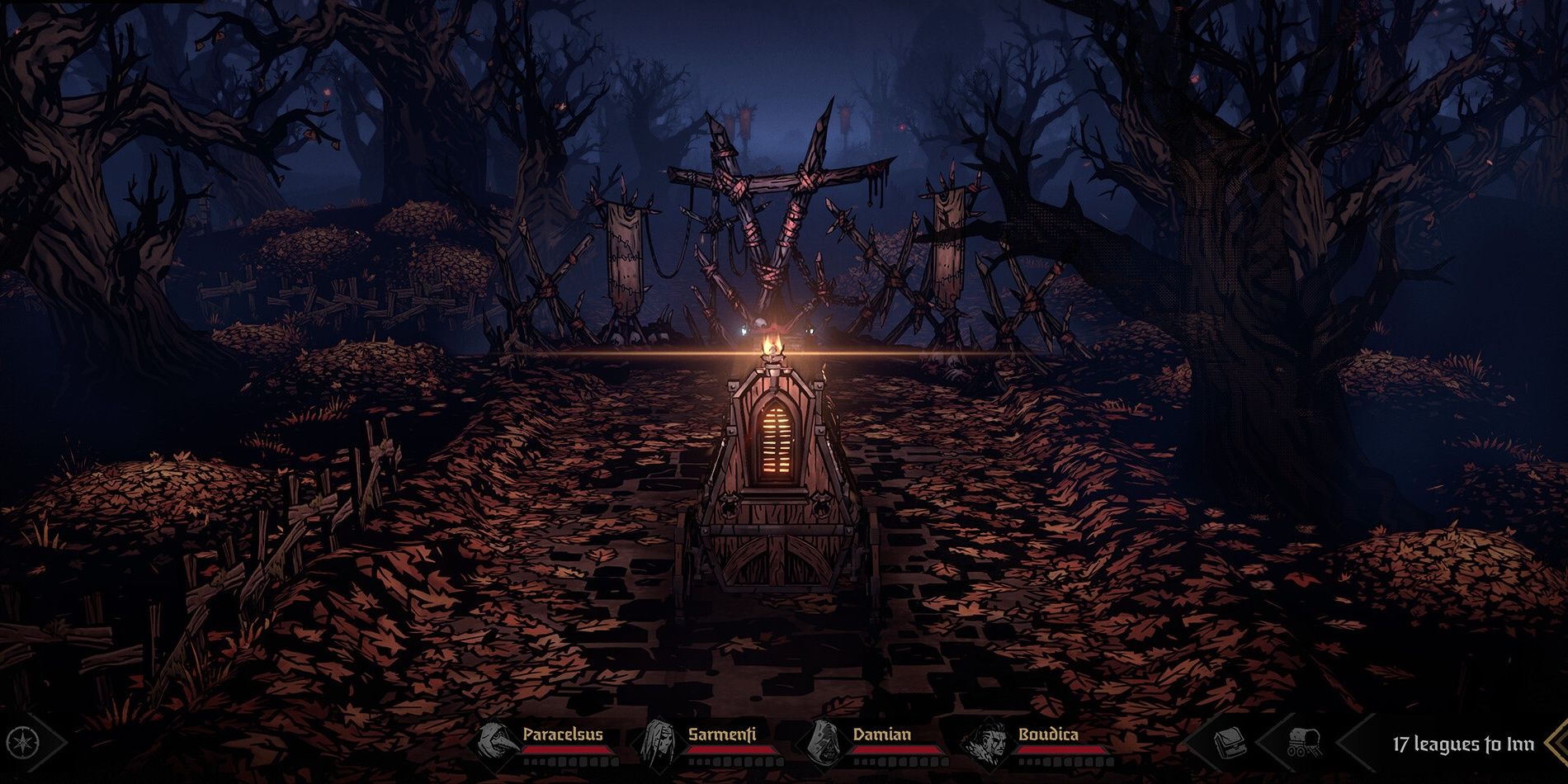 Lái xe ngựa trong Darkest Dungeon 2
