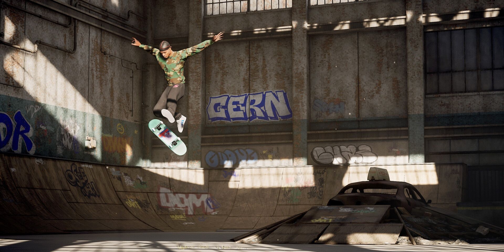 Skating in the Warehouse in Tony Hawk's Pro Skater 1 + 2